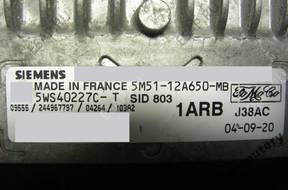 БЛОК УПРАВЛЕНИЯ FORD sid803 5ws40227ct 5m5112a650mb 1arb