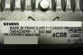 БЛОК УПРАВЛЕНИЯ FORD sid803 5ws40369bt 6m5112a650hb 4csb