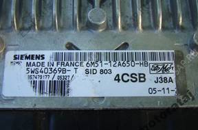 БЛОК УПРАВЛЕНИЯ FORD SID803 6M5112A650HB  5WS40369BT