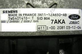 БЛОК УПРАВЛЕНИЯ FORD sid804 5ws40141dt 3n1112a650ab 7aka