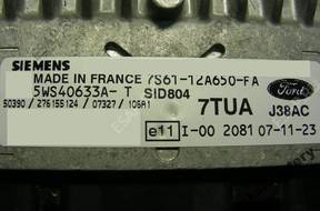 БЛОК УПРАВЛЕНИЯ FORD sid804 5ws40633at 7s6112a650fa 7tua