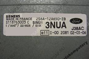 БЛОК УПРАВЛЕНИЯ FORD sim21 s118763003c 2s6a12a650zb 3nua