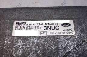 БЛОК УПРАВЛЕНИЯ FORD sim21 s118763003g 3nuc 2s6a12a650zd