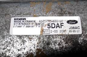БЛОК УПРАВЛЕНИЯ FORD sim21 s118763005d 5daf 4s6112a650jc