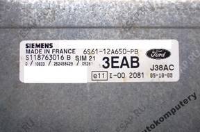 БЛОК УПРАВЛЕНИЯ FORD sim21 s118763016b 6s6112a650pb 3eab