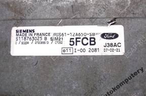 БЛОК УПРАВЛЕНИЯ FORD sim21 s118763025b 5fcb 6a6112a650sb