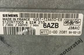 БЛОК УПРАВЛЕНИЯ FORD SIM210 4S6112A650EB S120977003A 6AZB