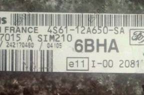 БЛОК УПРАВЛЕНИЯ FORD SIM210 4S6112A650SA S120977015A 6BHA