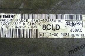 БЛОК УПРАВЛЕНИЯ FORD SIM210 6S6112A650MD S120977322D 8CLD