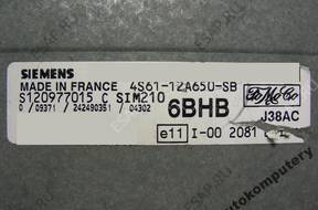 БЛОК УПРАВЛЕНИЯ FORD sim210 s120977015c 4s6212a650sb 6bhb