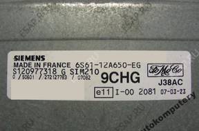 БЛОК УПРАВЛЕНИЯ FORD sim210 s120977318g 6s6112a650eg 9chg
