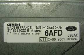 БЛОК УПРАВЛЕНИЯ FORD sim24 s118685022e 5s5112a650ad 6afd