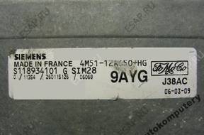 БЛОК УПРАВЛЕНИЯ FORD sim28 s118934101g 9ayg 4m5112a650hg