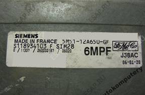 БЛОК УПРАВЛЕНИЯ FORD sim28 s118934103f 5m5112a650gf 6mpf