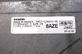 БЛОК УПРАВЛЕНИЯ FORD sim29 s118944001h 5m5112a650he 8aze