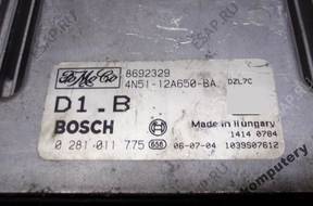 БЛОК УПРАВЛЕНИЯ FORD VOLVO 4n5112a650ba 0281011775 d1.b