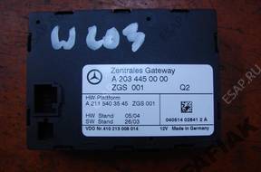 БЛОК УПРАВЛЕНИЯ Gateway A2034450000 Mercedes W203 2,2 CDI