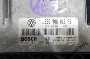 БЛОК УПРАВЛЕНИЯ   GOLF  03G906016FS 0281011955