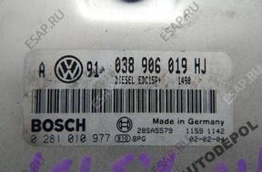 БЛОК УПРАВЛЕНИЯ   GOLF IV 0281010977 038906019HJ
