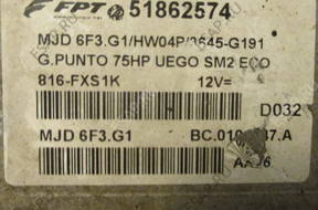 БЛОК УПРАВЛЕНИЯ GRANDE PUNTO 1.3 75HP 51862574 MJD6F3.G1