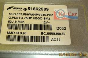 БЛОК УПРАВЛЕНИЯ Grande Punto 1.3 75HP 51862589 MJD6F3.PI