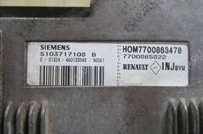 БЛОК УПРАВЛЕНИЯ H0M7700863478 RENAULT LAGUNA 1.8