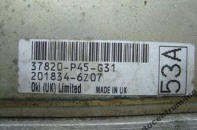 БЛОК УПРАВЛЕНИЯ HONDA ACORD   37820-P45-G31