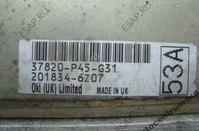 БЛОК УПРАВЛЕНИЯ HONDA ACORD   37820-P45-G31
