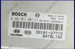 БЛОК УПРАВЛЕНИЯ HYUNDAI GETZ 1.5 0281011807 39101-27715