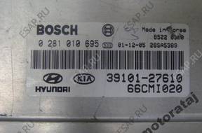 БЛОК УПРАВЛЕНИЯ  HYUNDAI MATRIX 0281010695 3910127610