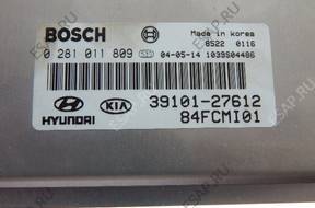 БЛОК УПРАВЛЕНИЯ HYUNDAI MATRIX 0281011809 39101-27612