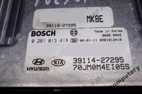 БЛОК УПРАВЛЕНИЯ HYUNDAI TUSCON 3911427295 0281013418