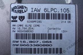 БЛОК УПРАВЛЕНИЯ IAW 6LPC105 КОМПЛЕКТ PEUGEOT 207 1.4 16v