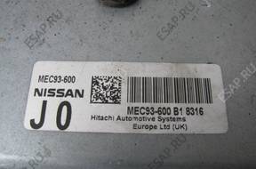 БЛОК УПРАВЛЕНИЯ ИММОБИЛАЙЗЕР КОМПЛЕКТ ЗАЖИГАНИЯ QASHQAI 1.6 MEC93600