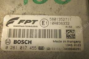 БЛОК УПРАВЛЕНИЯ IVECO DAILY 2.3 HPI 0281017455 5801352711