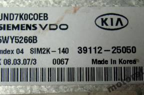 БЛОК УПРАВЛЕНИЯ KIA CARENS III 2.0 3911225050 5WY5266B