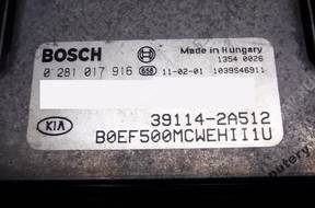 БЛОК УПРАВЛЕНИЯ KIA CEED 1.6 CRDI 391142a512 0281017916