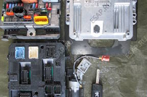 БЛОК УПРАВЛЕНИЯ КЛЮЧ BSI PEUGEOT 308 1.6 HDI КОМПЛЕКТ