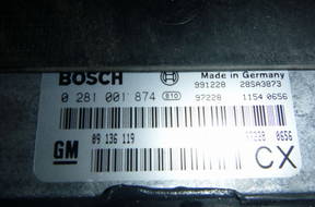 БЛОК УПРАВЛЕНИЯ КОМПЛЕКТ 0281001874 Vectra B 99-02 2.0 DTI