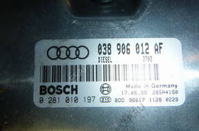 БЛОК УПРАВЛЕНИЯ КОМПЛЕКТ 038906012AF Audi A4 B5 1.9 TDI