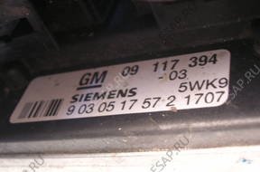 БЛОК УПРАВЛЕНИЯ КОМПЛЕКТ 09117394 ASTRA G 2 VECTRA 1,8 16V