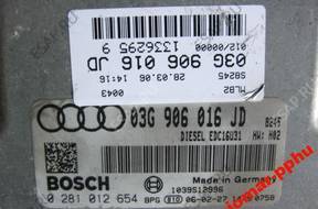 БЛОК УПРАВЛЕНИЯ КОМПЛЕКТ AUDI A4 B7 2.0 TDI 03G906016JD