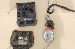БЛОК УПРАВЛЕНИЯ КОМПЛЕКТ BSI КОМПЛЕКТ PEUGEOT 206 1.6 hdi
