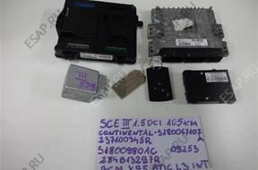БЛОК УПРАВЛЕНИЯ КОМПЛЕКТ BSI SCENIC III 1.5 DCI S180067107A