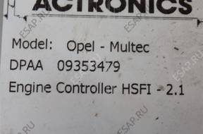 БЛОК УПРАВЛЕНИЯ КОМПЛЕКТ ИММОБИЛАЙЗЕР OPEL 1.6 09353479 DPAA