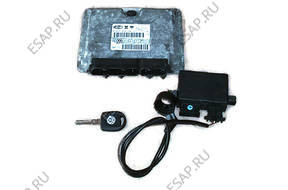 БЛОК УПРАВЛЕНИЯ КОМПЛЕКТ КЛЮЧ VW Polo lift 2001 год 1.4 16V