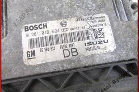 БЛОК УПРАВЛЕНИЯ КОМПЛЕКТ OPEL ASTRA III 1.7 CDTI 55560810