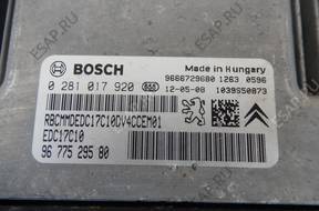 БЛОК УПРАВЛЕНИЯ КОМПЛЕКТ PEUGEOT 208 1.4 EHDI 9677529580