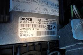 БЛОК УПРАВЛЕНИЯ КОМПЛЕКТ PEUGEOT 308 9664843780 1.6 HDI