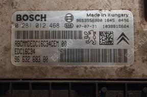 БЛОК УПРАВЛЕНИЯ КОМПЛЕКТ PEUGEOT 407 1.6 HDI